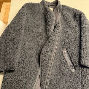 H and M black Sherpa Jacket